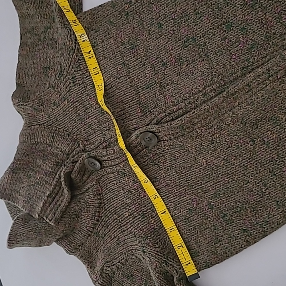 Liz Claiborne Olive Green Speckled Cardigan Tunic - Picture 10 of 16
